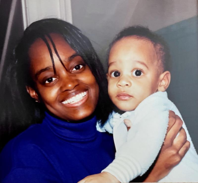 Tami Z., new mom with beautiful baby boy, Dorian just beginning to figure out the thing called motherhood.