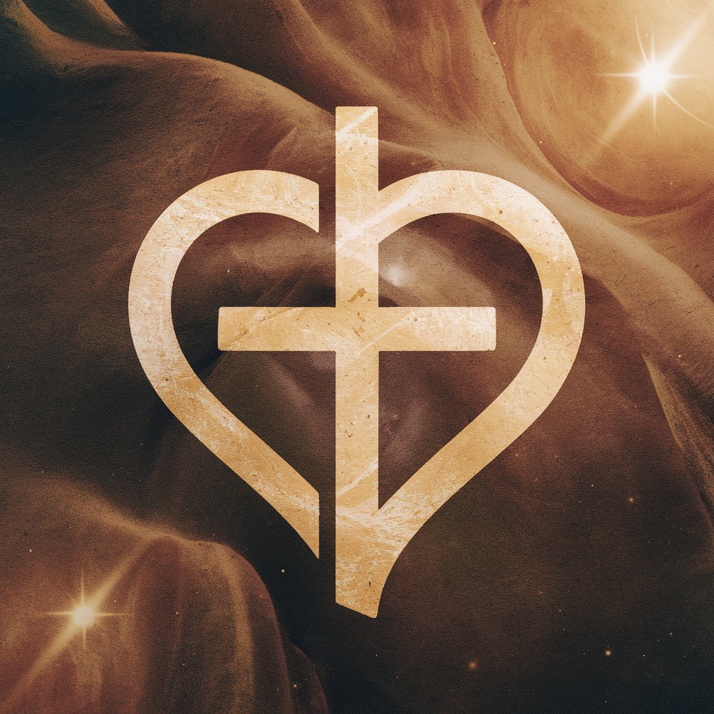 Wooden craft shaped like a heart with a cross inside, symbolizing God's love and faithfulness