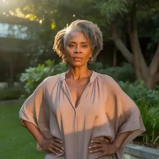 Woman standing in faith as Kingdom citizen, trusting God's sovereignty over political systems.