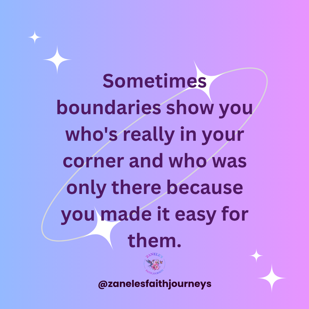 Quote about boundaries revealing who truly supports you in relationships.