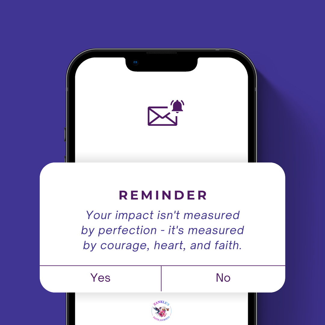 Encouragement to take action despite imperfection and fear.