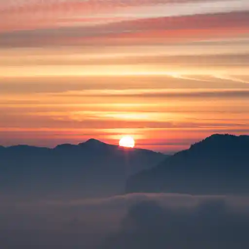 Sunrise representing new beginnings and walking boldly in faith.