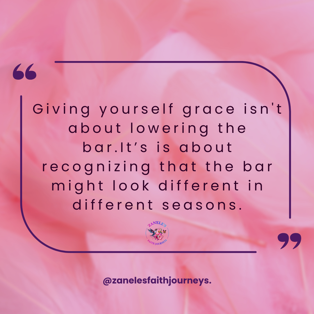 Quote about grace, flexibility, and changing expectations during challenging seasons.