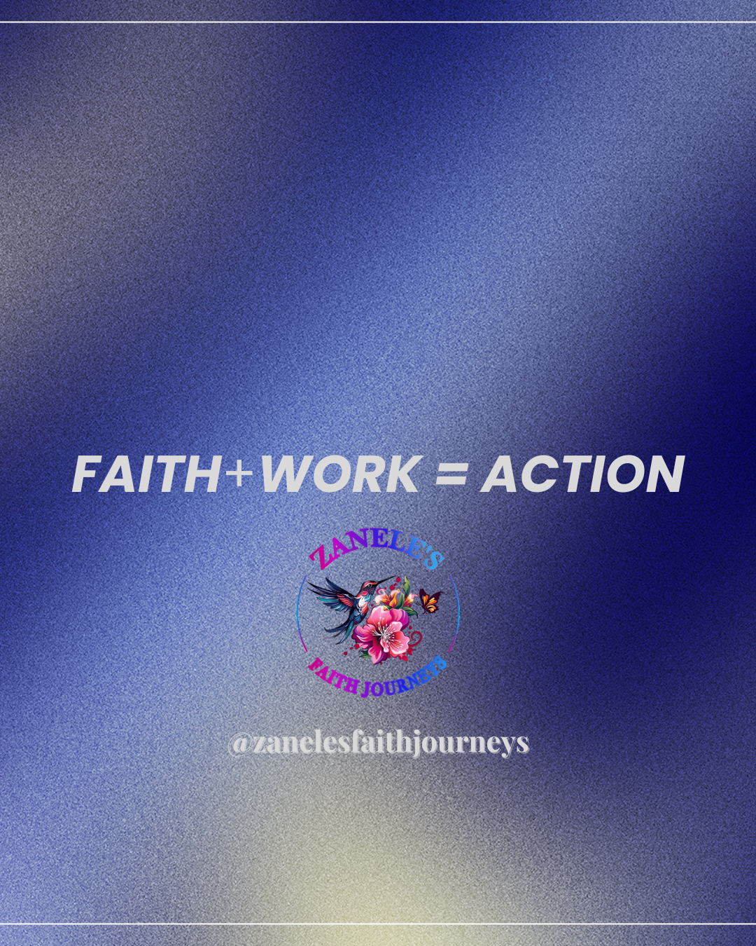 Visual representation of faith and works combined, illustrating the need for both belief and action in pursuing goals.