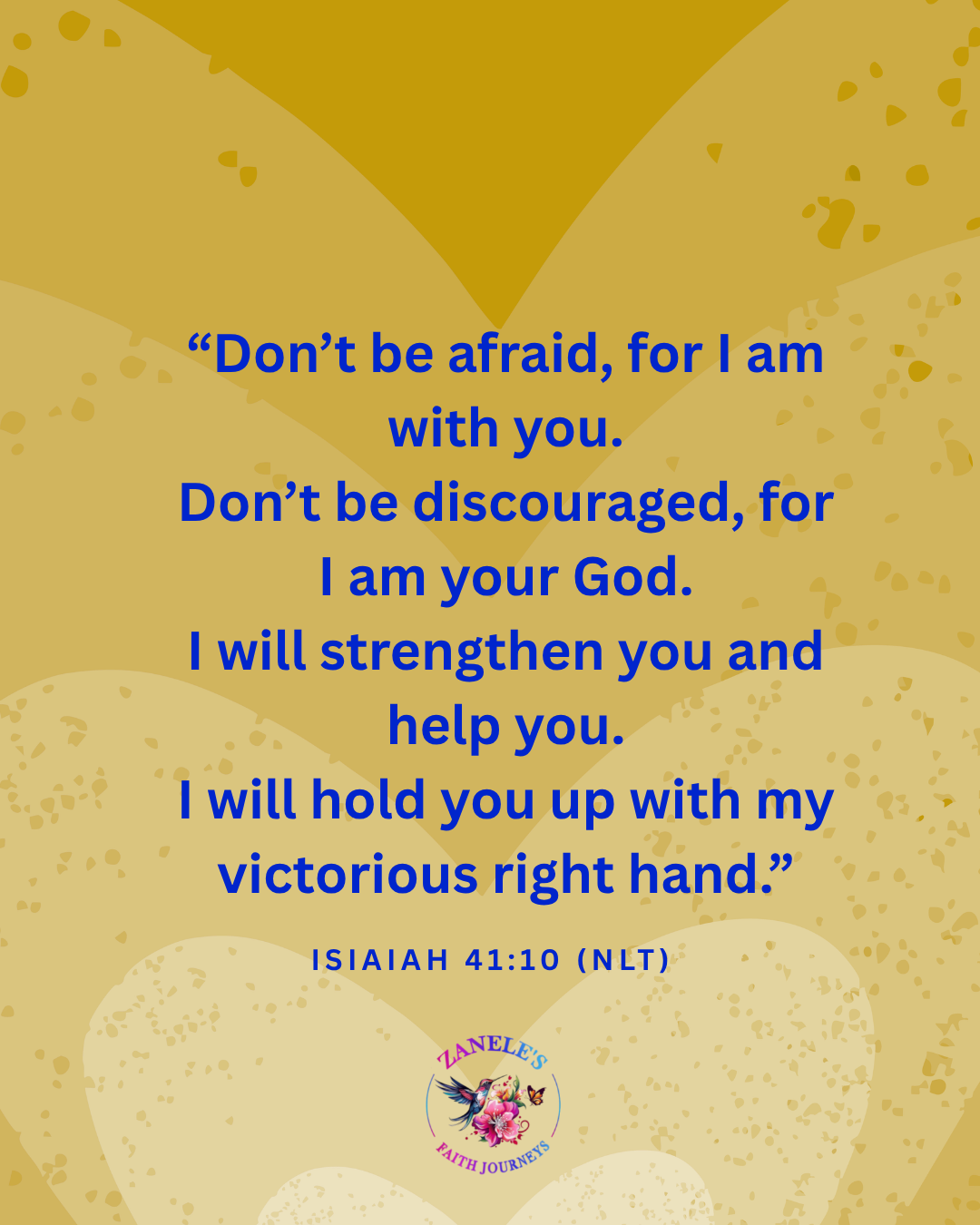 Isaiah 41:10 scripture graphic emphasizing God’s presence and strength during burnout recovery and emotional exhaustion.